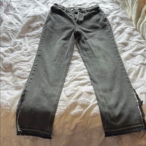 Stylish Distressed Gray Jeans